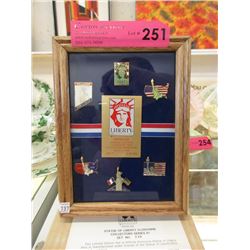 Limited Edition Statue of Liberty Cloisonné Set