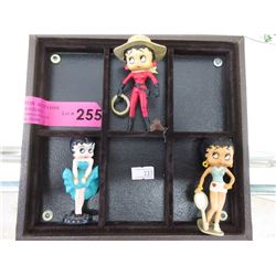 3 Vintage Betty Boop KFS/FS Figurines