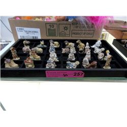 30 Vintage Red Rose Tea Figurines