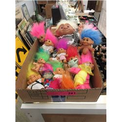 Approximately 18 Troll Dolls & Collectibles