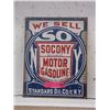 Image 1 : New Tin Sign with Socony Gas Image