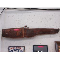 Leather Rifle Scabbard with Mayan Calendar