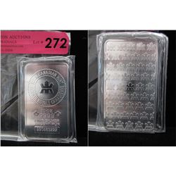 10 Oz. Royal Canadian Mint .9999 Silver Bar