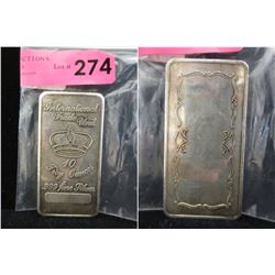 10 Oz. Vintage .999 Silver Bar