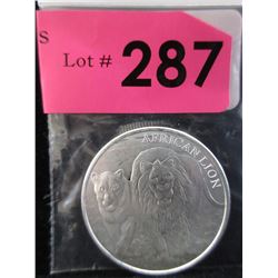 1 Oz. Republic of Congo .999 Silver Coin
