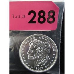 1 Oz. Zombie .999 Silver Art Round