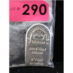 2 Ounce 3-D Tombstone .999 Silver Bar