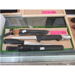 2 Vintage Falcon & Frosts Fish Gutting Knives