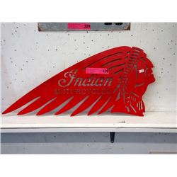 Metal Indian Motorcycle Sign