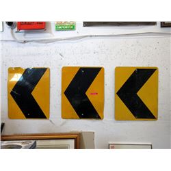 3 Highway Direction Signs