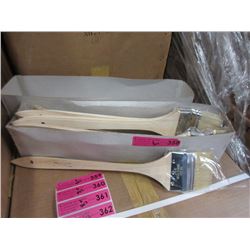 6 Dozen New Long Handled 3-1/2" Angle Brushes