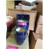 Set of 3 New Blue Ceramic Plant Pots