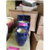 Set of 3 New Blue Ceramic Plant Pots
