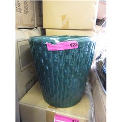 New 3 Piece Ceramic Bamboo Style Planter Set