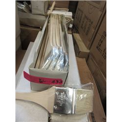 6 Dozen New Long Handled 2-1/2  Angle Brushes