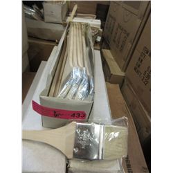 6 Dozen New Long Handled 2-1/2  Angle Brushes
