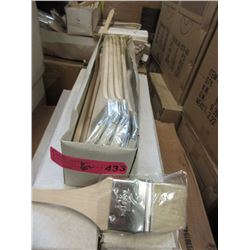 6 Dozen New Long Handled 2-1/2  Angle Brushes