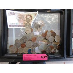 1 1/2 Pounds of Assorted World Coins and Tokens