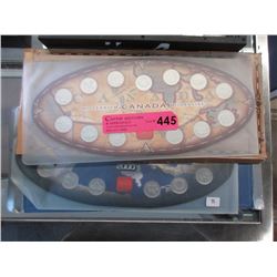 2 Canadian Millennium Quarter Sets - 1999 & 2000