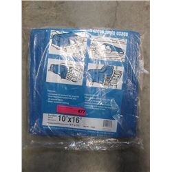 New Western Rugged 10 Foot x 16 Foot Blue Tarp