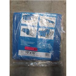 New Western Rugged 10 Foot x 16 Foot Blue Tarp