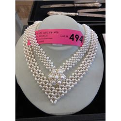 2 New Pearl Necklaces