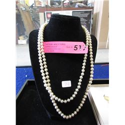 Vintage 24" Double Strand Cultured Pearl Necklace