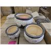 Image 1 : New 3 Piece Set of Ceramic Plant Pots