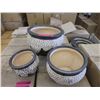 Image 1 : New 3 Piece Set of Ceramic Plant Pots