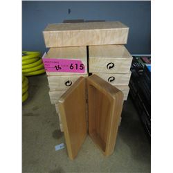 26 New Hinged Lid Wood Boxes