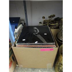 Box of Vintage LP Records