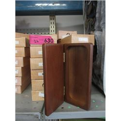 26 New Hinged Lid Wood Boxes
