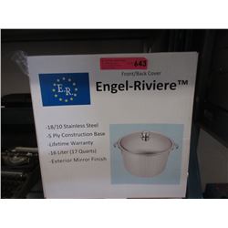 New 17 Quart Stainless Steel Stock Pot with Lid