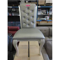 New Home Elegance Pewter Coloured Side Chair