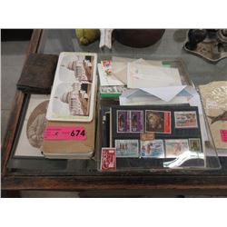 Stamps, Vintage Photo, Stereoscope Cards