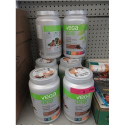 Eight 835 Gram Jars of Vega Nutritional Shakes