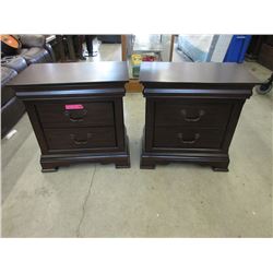 Pair of New 2 Drawer Night Stands
