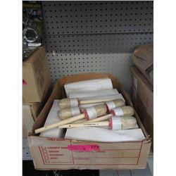 7 Boxes of Six #14 Round Bristle Brushes