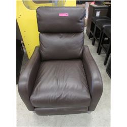 New Brown Leather Manual Recliner