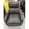 Image 1 : New Brown Leather Manual Recliner