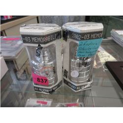 Two 2002-03 Replica Stanley Cups - 6" tall