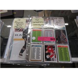 17 Unmarked Sports Checklists & 16 Sports Photos