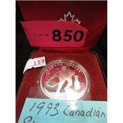 1993 Canadian Silver Stanley Cup Dollar Coin