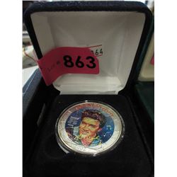 1 Oz. .999 Fine Silver 2002 Elvis Presley Coin