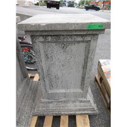 3 Wood Flat Top Pillars