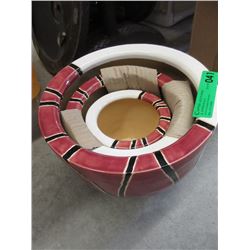 New 3 Piece Ceramic Geometric Plant Pot Set