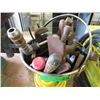Image 1 : Metal Bucket of Assorted Tools - Some Vintage