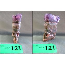 4  x 3  Amethyst Gemstone Healing Point Skull