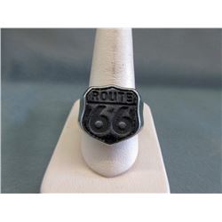 Men's Route 66 Antique Finish Ring