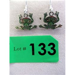 First Nations Frog French Hook Earrings